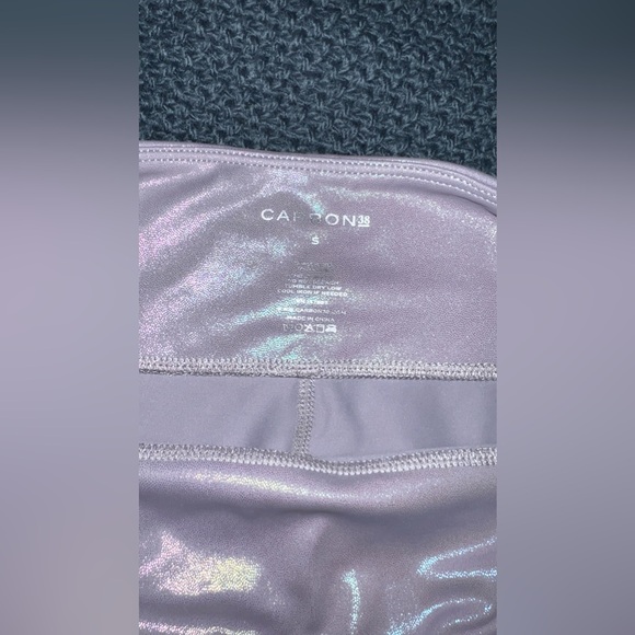 Never worn Carbon 38 luminous High rise / HIGH SHINE Iridescent Leggings S - Picture 4 of 7